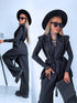 Komplekts "INTENSE 22666" - veste + bikses - MELNS